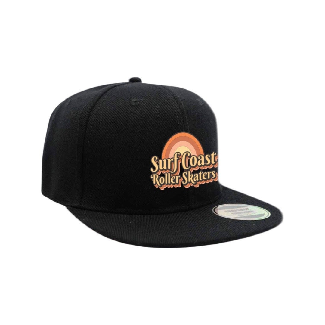 Surf Coast Roller Skater Logo Cap All Black Surf Coast Roller